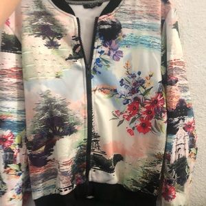 Printed Bomber Jacket — Designer Style